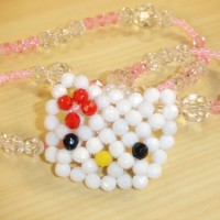 Hello Kitty de miçangas