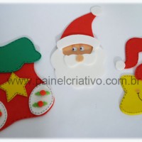 Mais enfeites de eva para o Natal