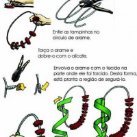 Pandeirola com tampinhas de garrafa