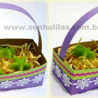Cesta com sabonetes