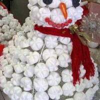 Vídeo: Boneco de neve feito com garrafa pet