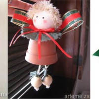 Enfeites de Natal com feltro