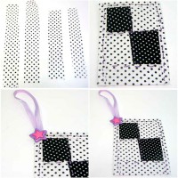 Porta celular em patchwork