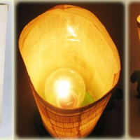 Luminaria de garrafa pet